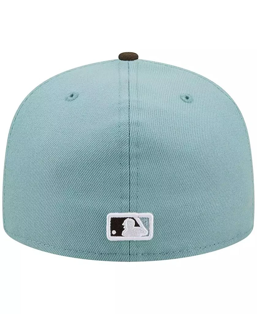 New Era Men's Light Blue, Brown Los Angeles Dodgers 1988 World Series Beach Kiss 59FIFTY Fitted Hat 2