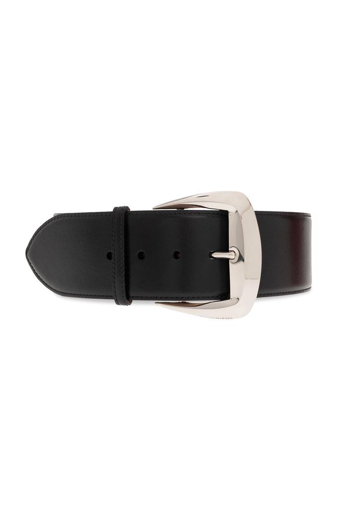 Alexander McQueen geometric buckle waist belt - Belts