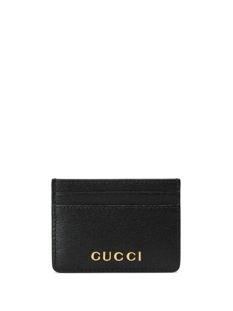 Gucci GUCCI - Logo Leather Card Case 1