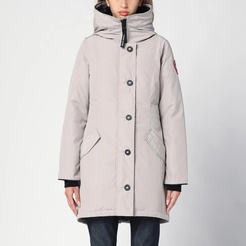 Canada Goose Rossclair parka in Limestone colour nylon 1