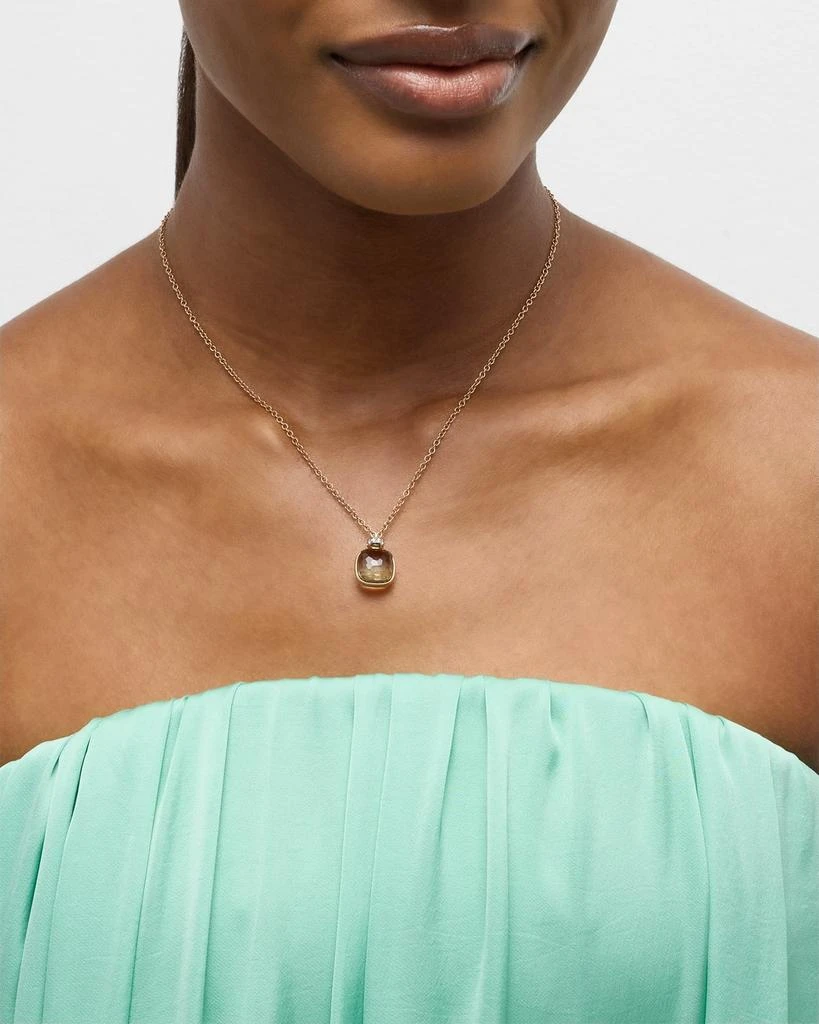 Pomellato Nudo Classic 18K Rose Gold Necklace with Prasiolite and White Diamonds 2