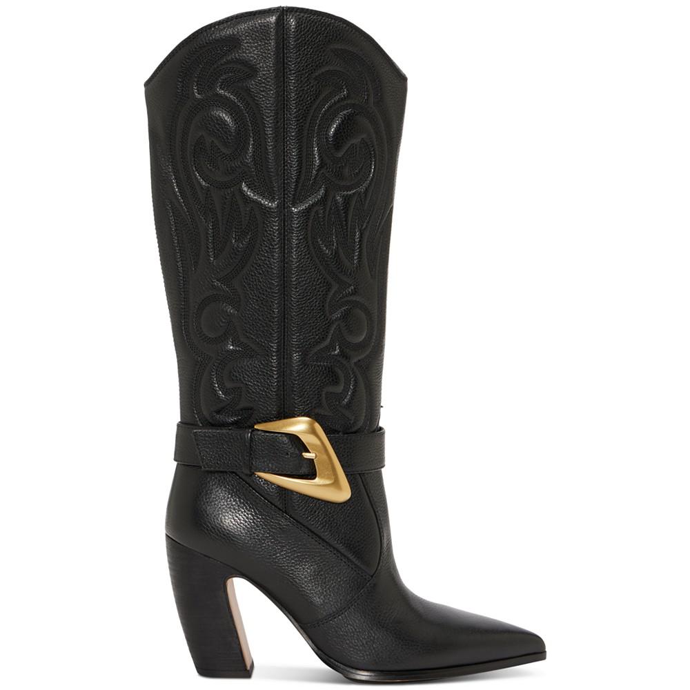 Vince Camuto Women's Biancaa Extra Wide-Calf Buckled Cowboy Dress Boots