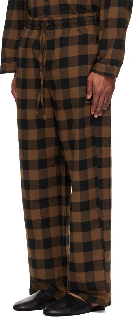 SKIMS Brown Flannel Sleep Pyjama Set 4