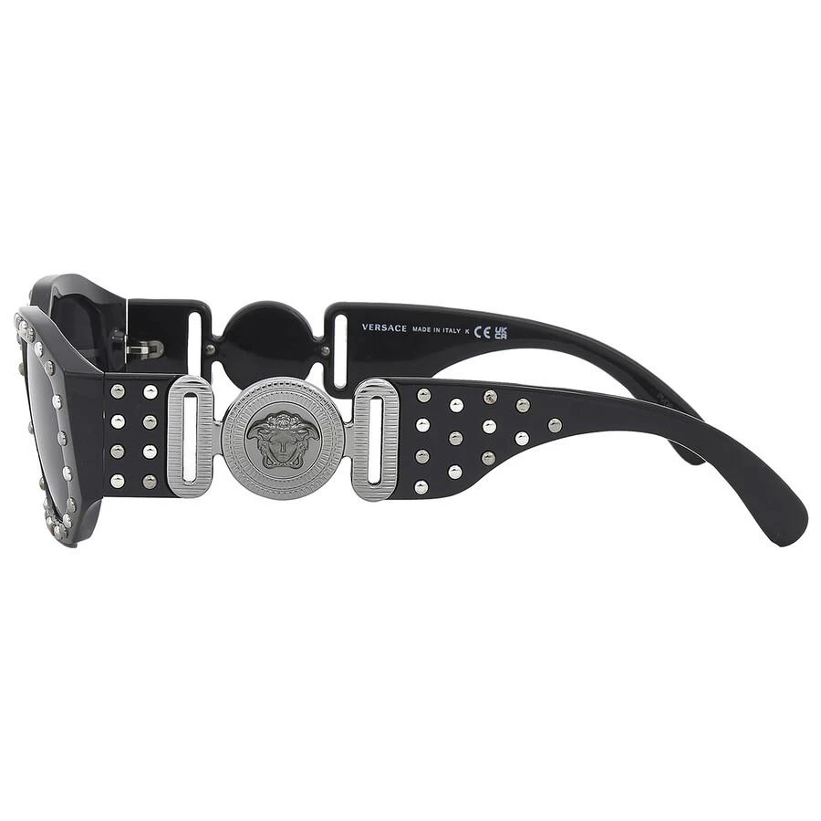Versace Dark Grey Geometric Unisex Sunglasses Versace Dark Grey Geometric Unisex Sunglasses VE4361 539787  main image 2