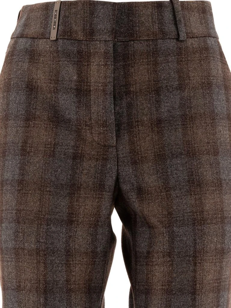 Peserico Peserico Plaid Tapered Pants 3