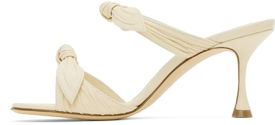 Manolo Blahnik Off-White Lollo Heeled Sandals 3