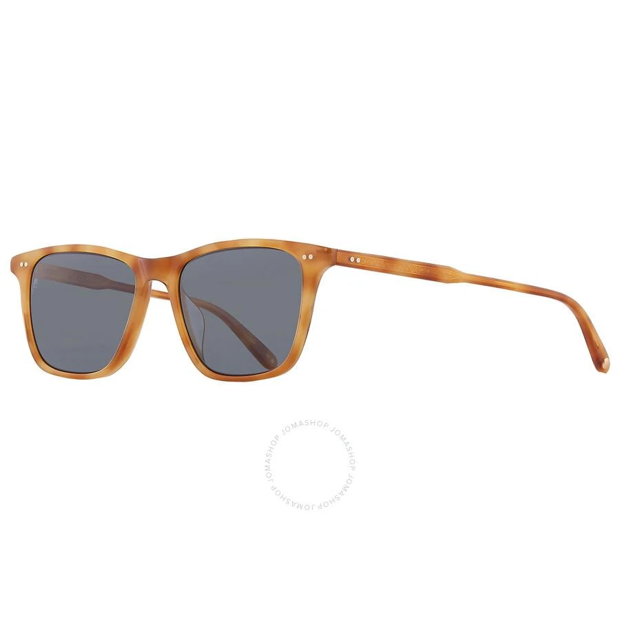 GARRETT LEIGHT HAYES SUN Pure Blue Smoke Polarized Square Sunglasses 2141 EMT/PBS PLR 52 3
