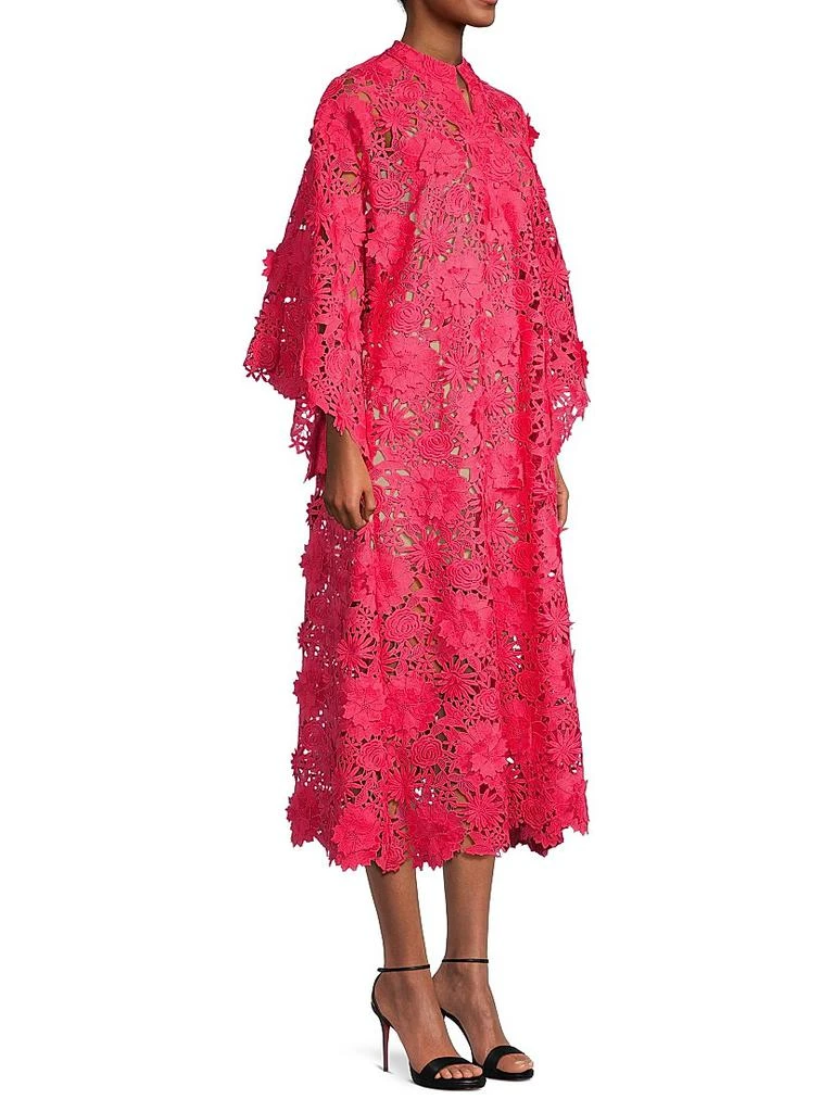 La Vie Style House Floral-Lace Caftan Midi-Dress 4