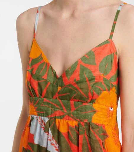 Lee Mathews Oleander floral ramie maxi dress 4