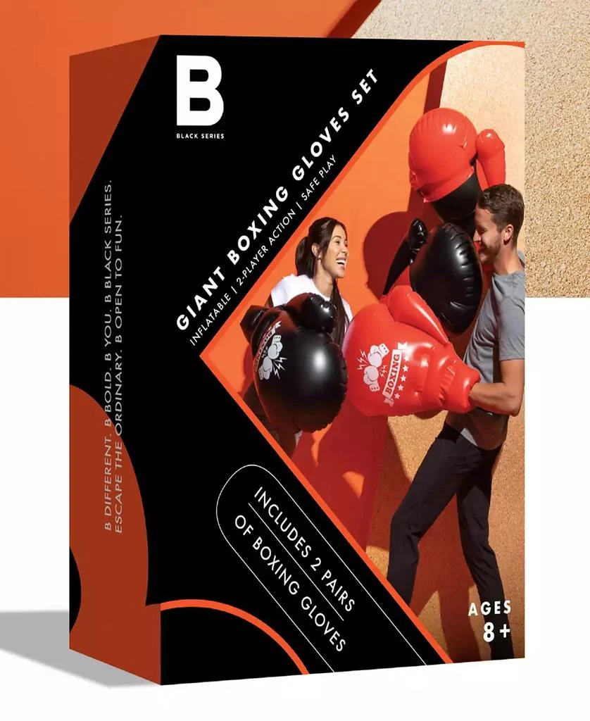 Black Series Giant Inflatable Boxing Gloves, Set of 4 3