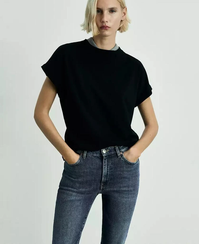 Mango Women's Claudia Slim-Fit Cropped Jeans 3