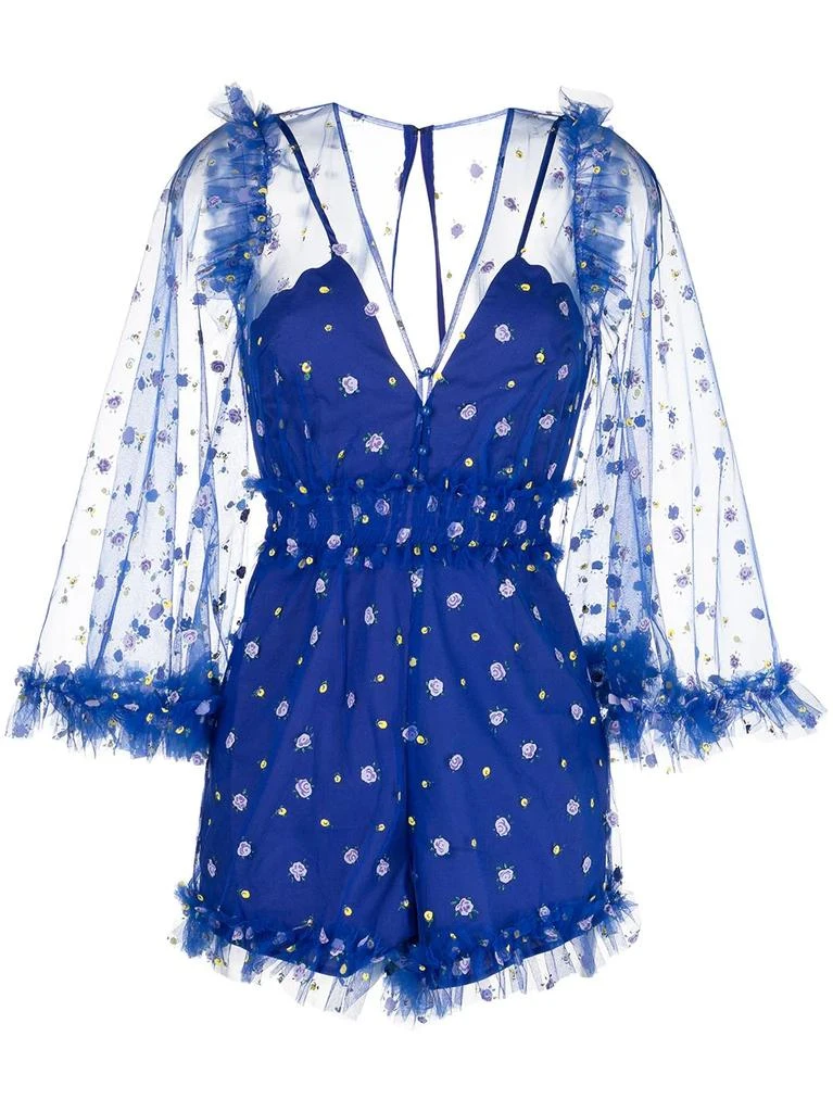Alice McCall embroidered semi-sheer playsuit - women 1