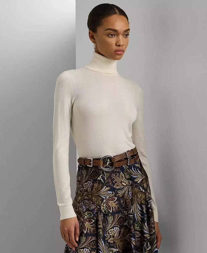 Ralph Lauren Women's Silk-Blend Turtleneck Sweater 1