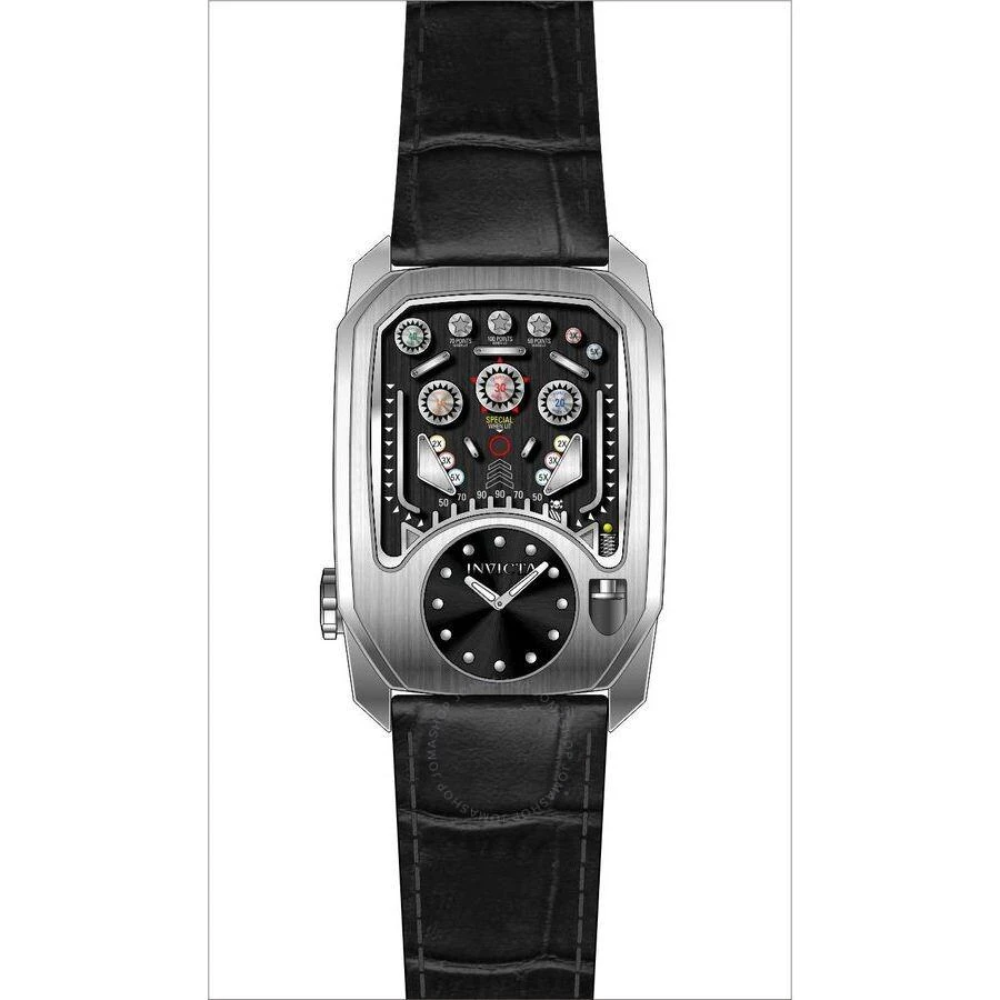 Invicta Cuadro Quartz Black Dial Men's Watch 35450 1