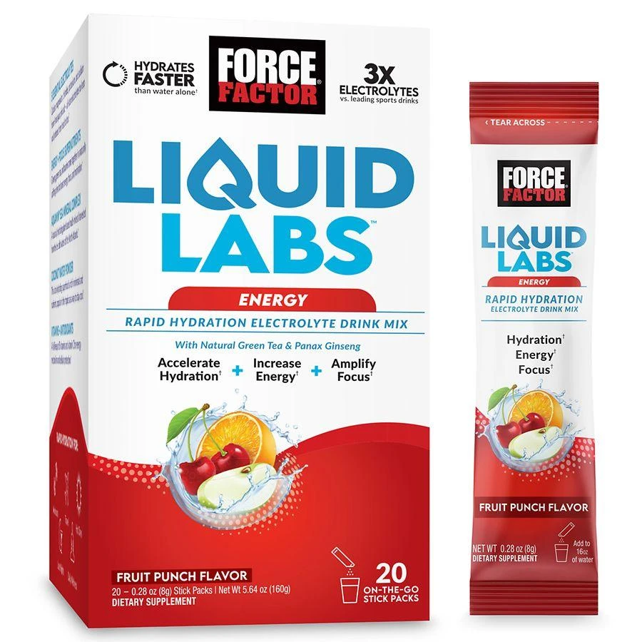 Force Factor Energy, Rapid Electrolyte Drink Mix Fruit Punch 3