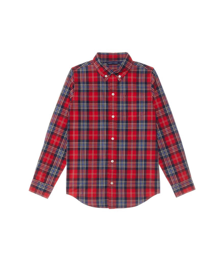 Janie and Jack Plaid Button-Down Top (Toddler/Little Kid/Big Kid)