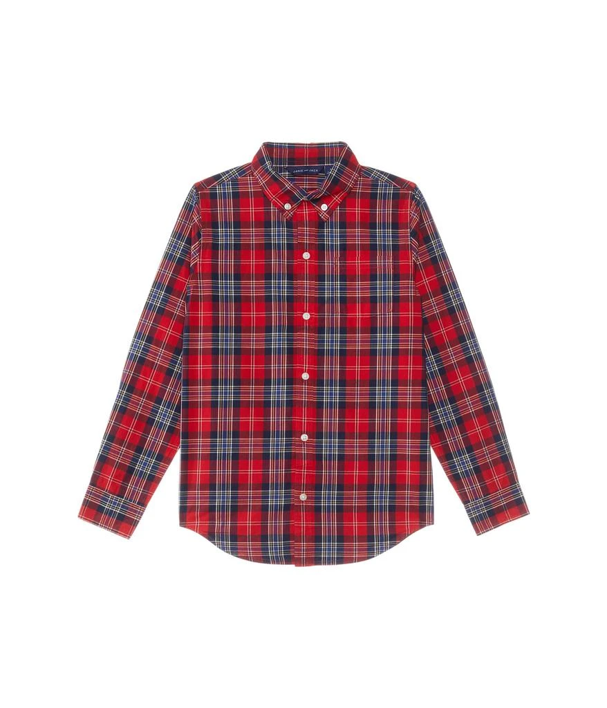 Janie and Jack Plaid Button-Down Top (Toddler/Little Kid/Big Kid) 1