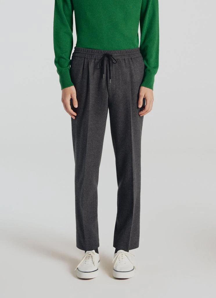 预计3周后发货 Fursac Fursac - Pantalon En Jersey De Laine - Acier 1