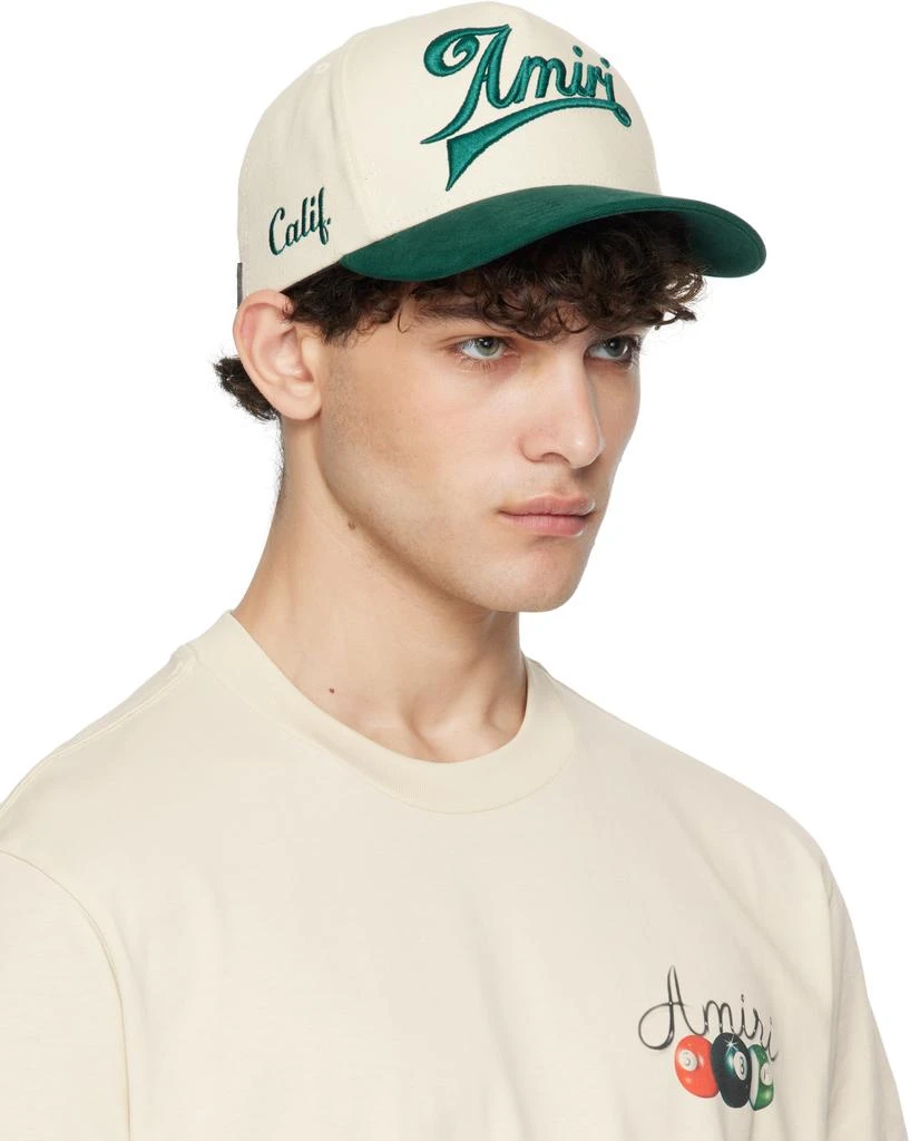 AMIRI Off-White & Green 'Amiri' Two Tone Canvas Cap 2