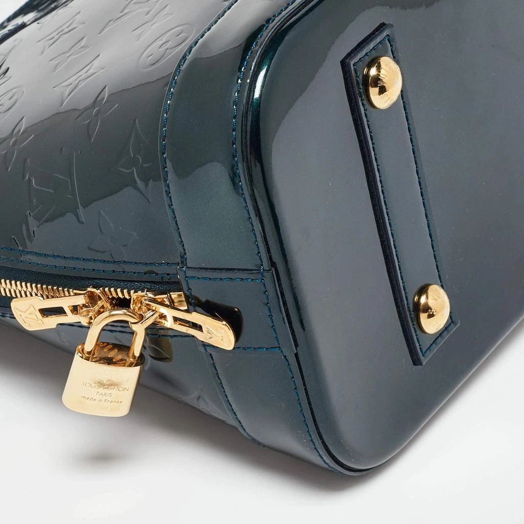 Louis Vuitton Louis Vuitton Bleu Nuit Monogram Vernis Leather Alma PM Bag 13