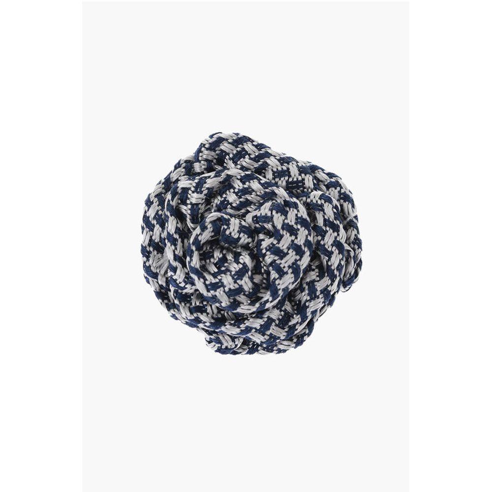 Corneliani Embroide Silk Lapel Women's Brooch