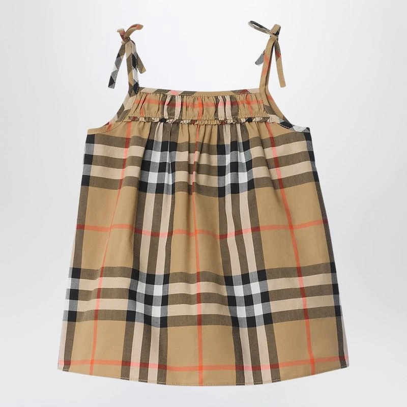 Burberry Beige dress and bloomer shorts set with Check pattern 2