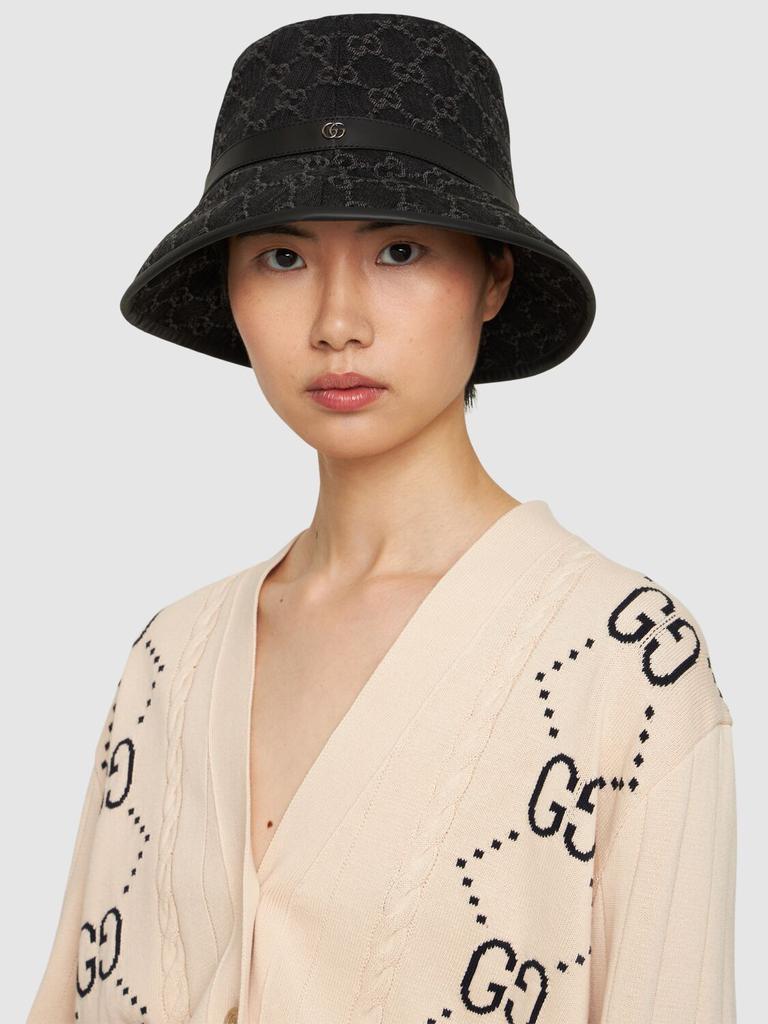 Gucci Gg Denim Bucket Hat - Hats - BeyondStyle