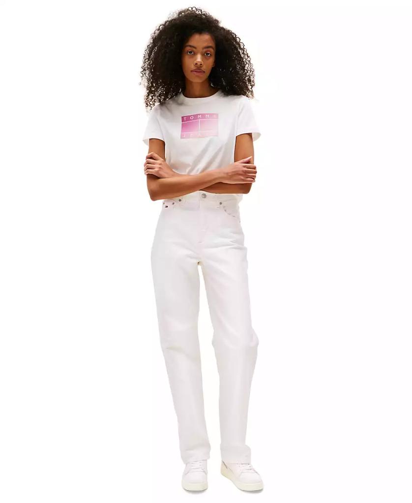Tommy Jeans Women's Cotton Gradient Flag Graphic T-Shirt