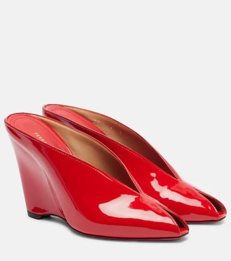 Salvatore Ferragamo Alicia leather mules 1