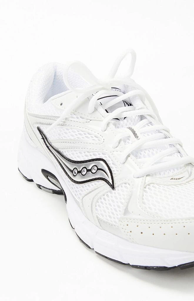 Saucony White & Silver Grid Ride Millennium Shoes 6