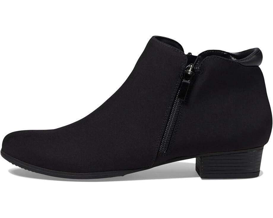 Trotters Major T1762-101 Boot Women's US 10.5 Black Leather Ankle Bootie ZPO2486 2