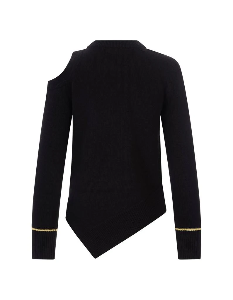 Alexander McQueen Alexander McQueen Asymmetric Hem Cut-Out Pullover 2