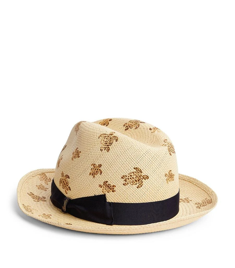 Vilebrequin x Borsalino Turtle Print Straw Hat 3