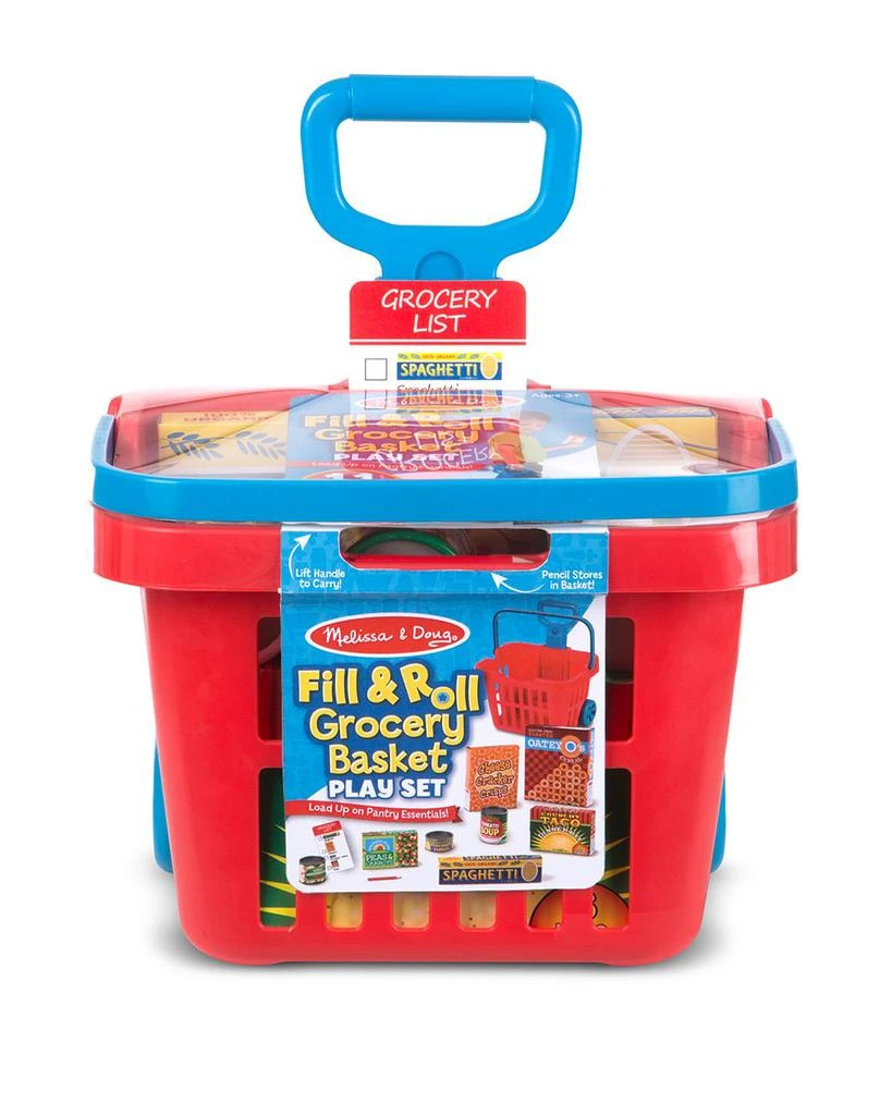 Melissa & Doug Fill & Roll Grocery Basket Play Set - Ages 3+ 1