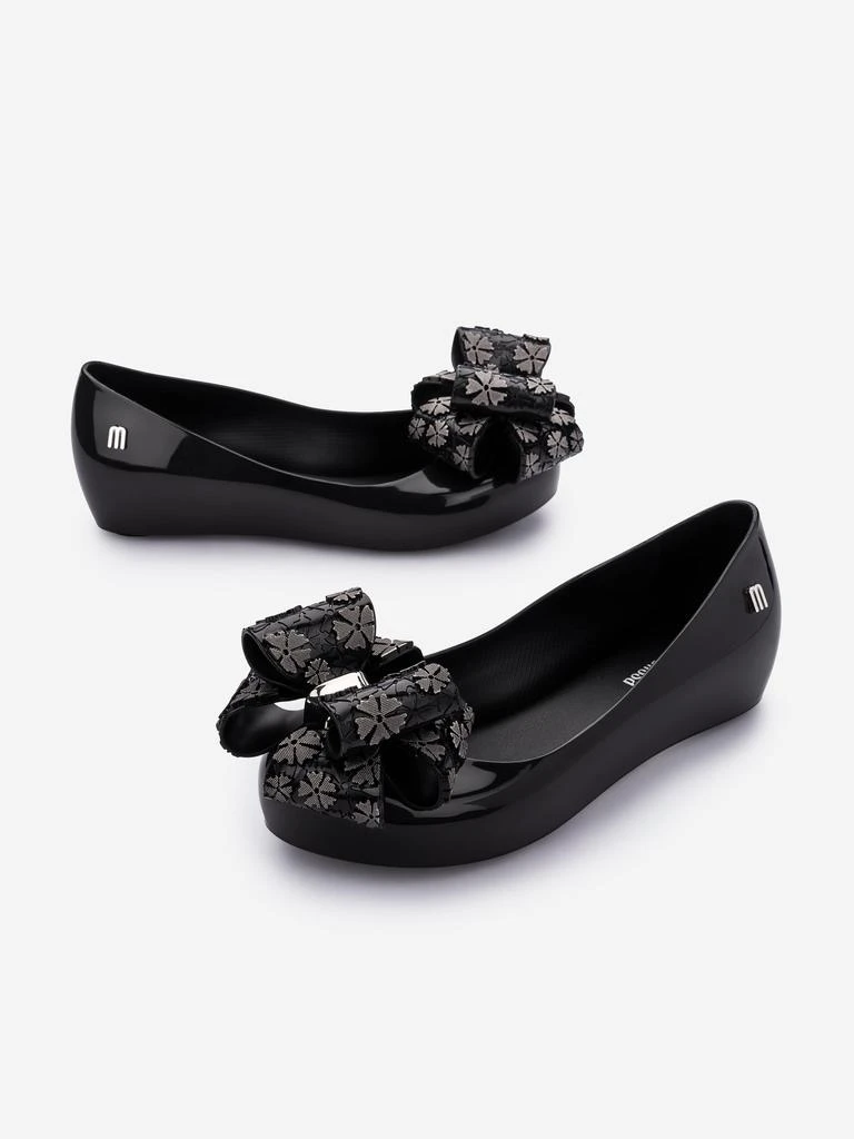 Mini Melissa Mini Melissa Girls Ultragirl Sweet XI Ballerinas in Black 2