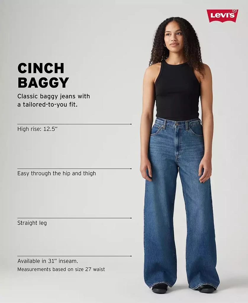 Levi
s Women
s Cinch-Waist Lightweight Baggy Jeans 5