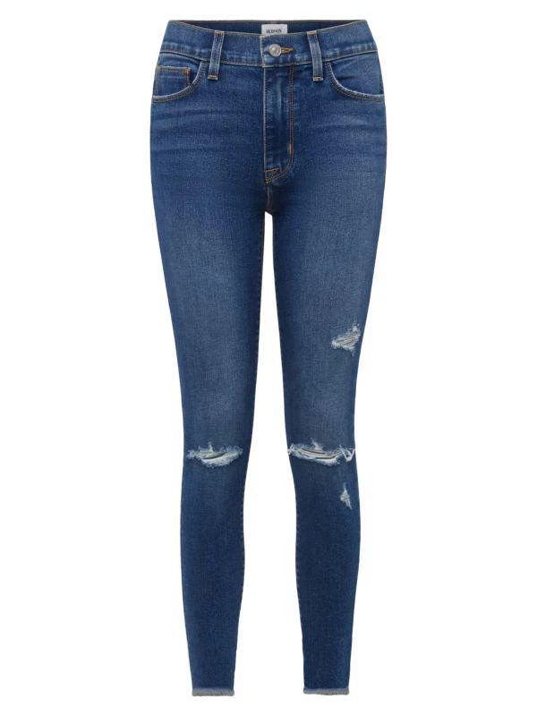 Hudson Natalie Mid Rise Super Skinny Ankle Jeans 6