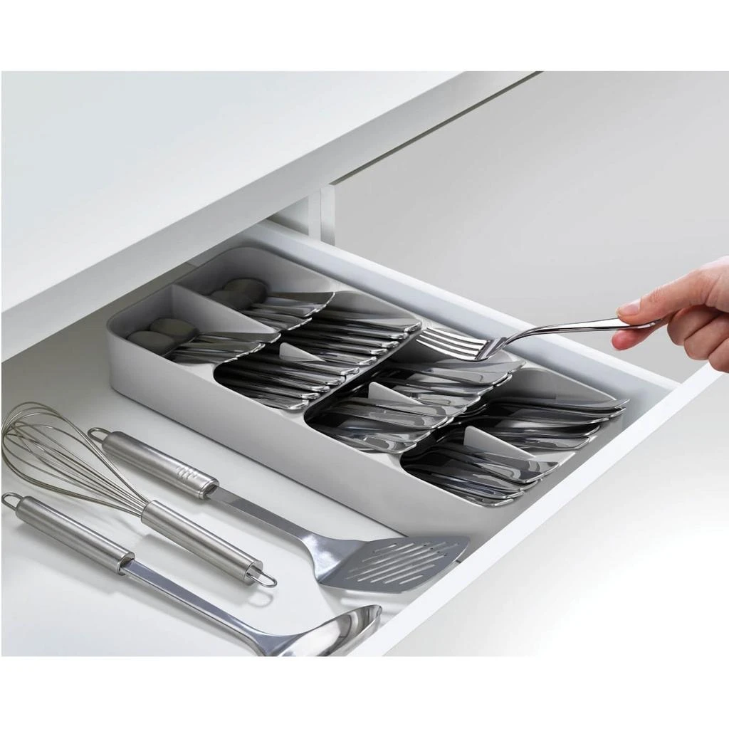 Joseph Joseph Joseph Joseph DrawerStore Large Compact Cutlery Organiser - Grey 4
