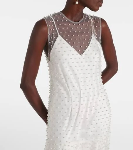 Norma Kamali Embellished mesh gown 4