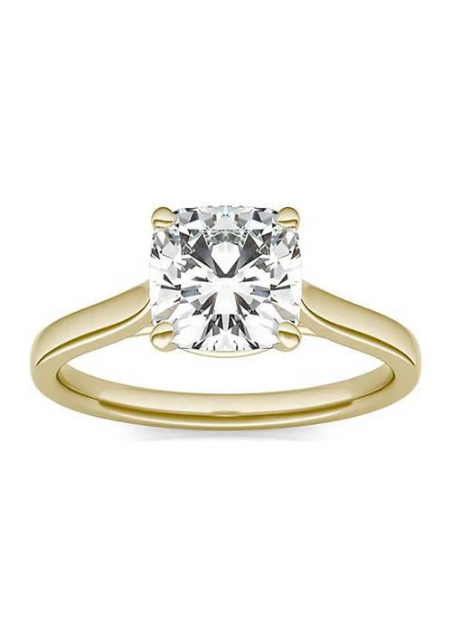 Charles & Colvard Colvard Charles Colvard 2 Ct. T.w. Lab Created Moissanite Cushion Solitaire Ring 1