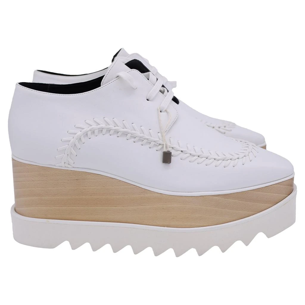 Stella McCartney Stella McCartney Elyse Platform Sneakers in White Faux Leather 1