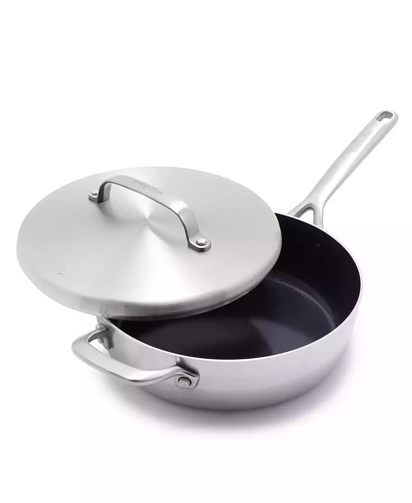 Greenpan GP5 Stainless Steel 4-Quart Saute Pan with Lid