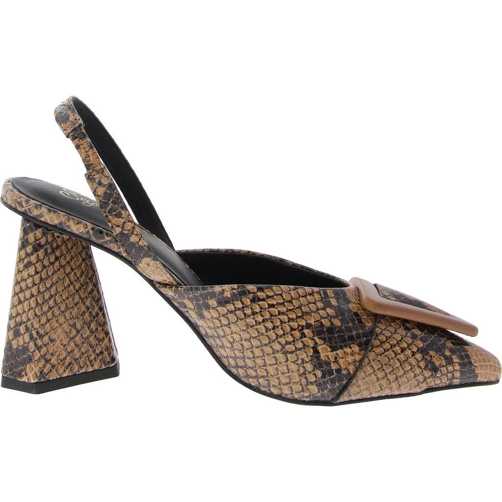 Seychelles Rumor Has It Womens Embellished Leather Slingback Heels 2