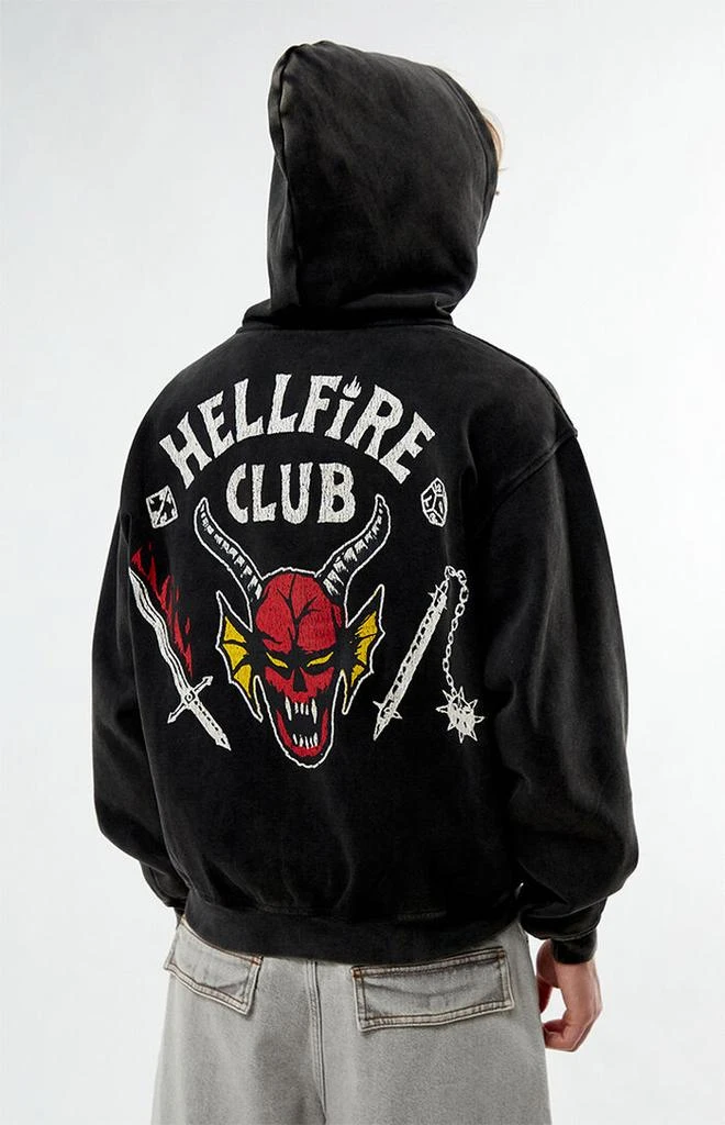 PacSun Stranger Things Hellfire Club Zip Up Hoodie 2