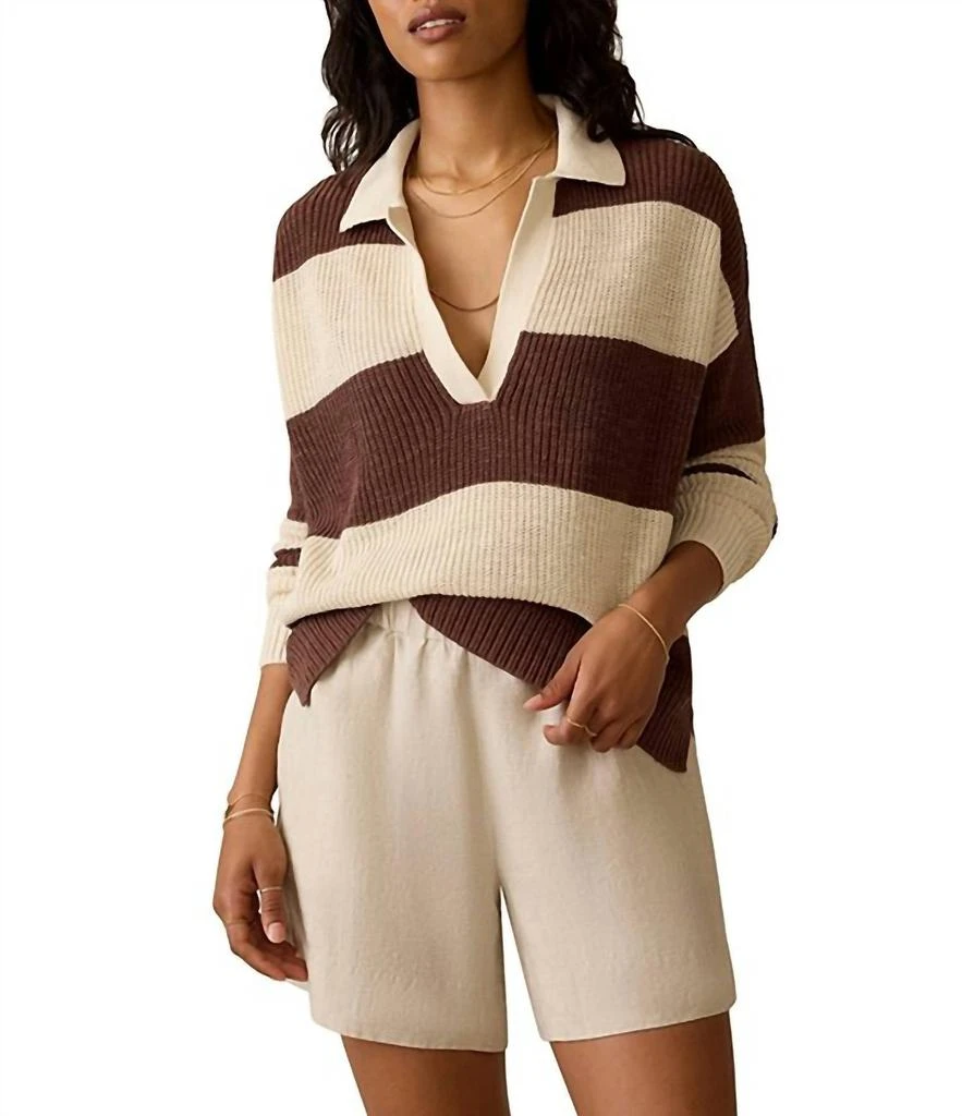 Faherty Faherty - Miramar Linen Polo Sweater