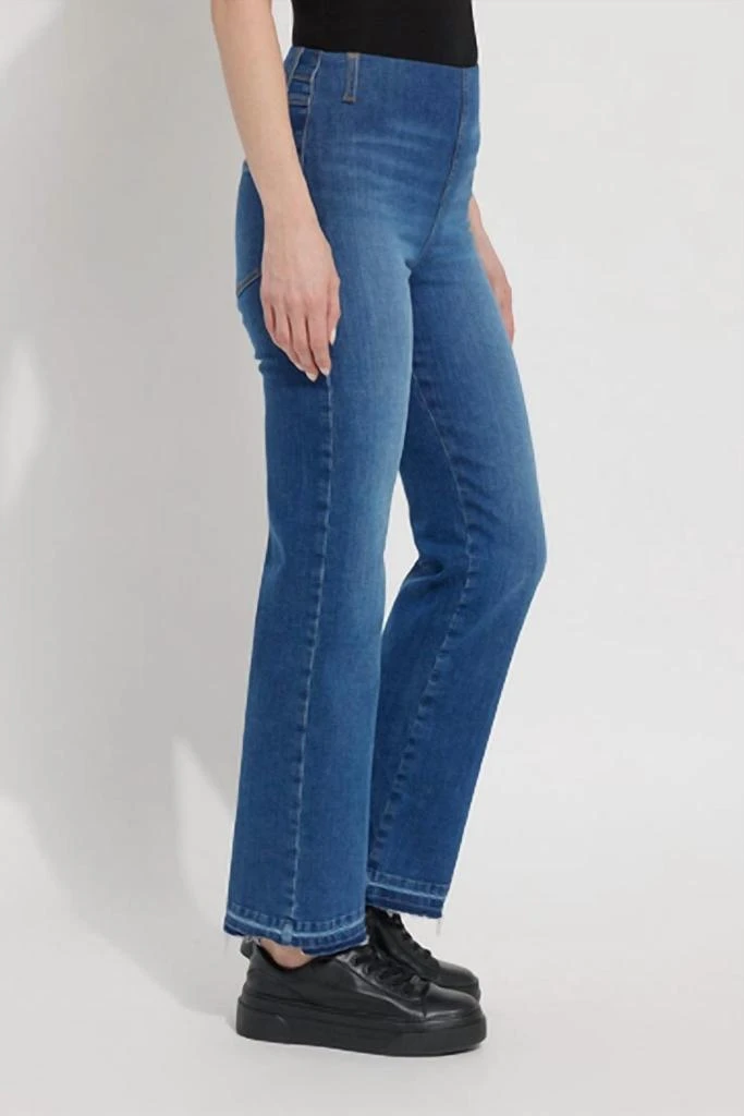 Lyssé Toothpick Relaxed Straight Leg Pull On Jeans In Denim 1