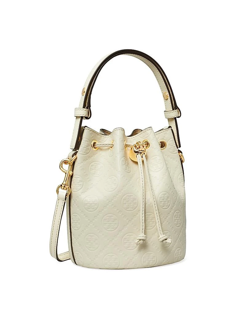 Tory Burch Mini T Monogram Leather Bucket Bag 3