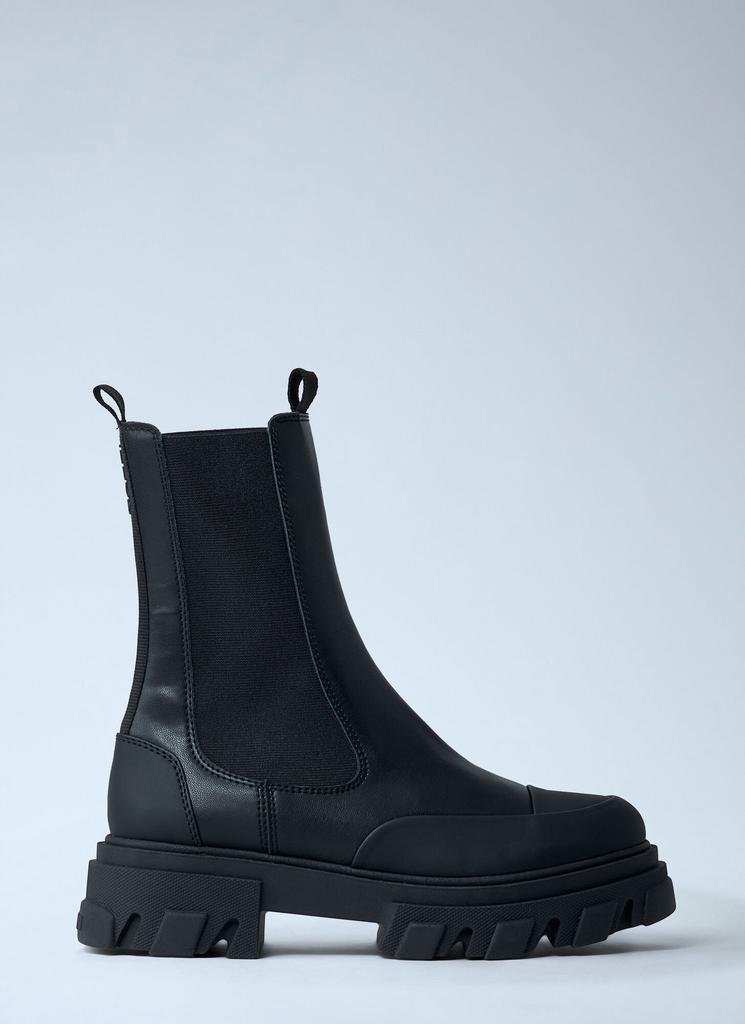 Ganni Cleated Mid Chelsea Boot