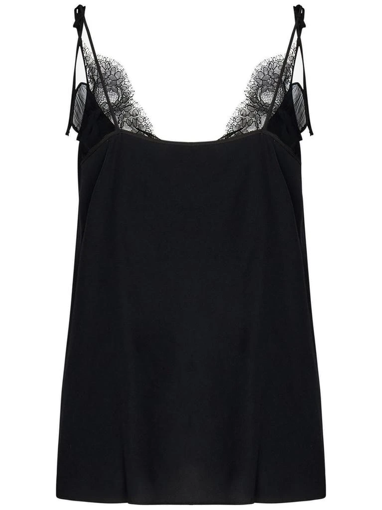 Alexander McQueen Alexander McQueen V-Neck Lace Detailed Vest Top 2