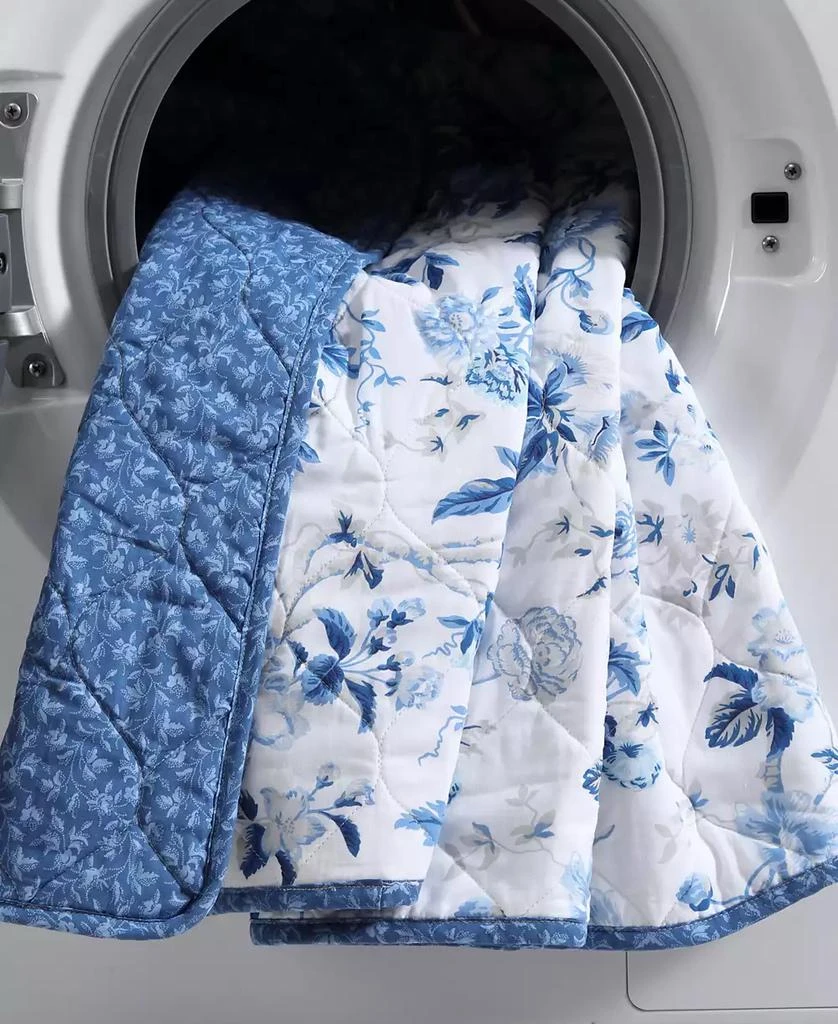 Laura Ashley Breezy Floral Reversible 2-Pc. Quilt Set 8